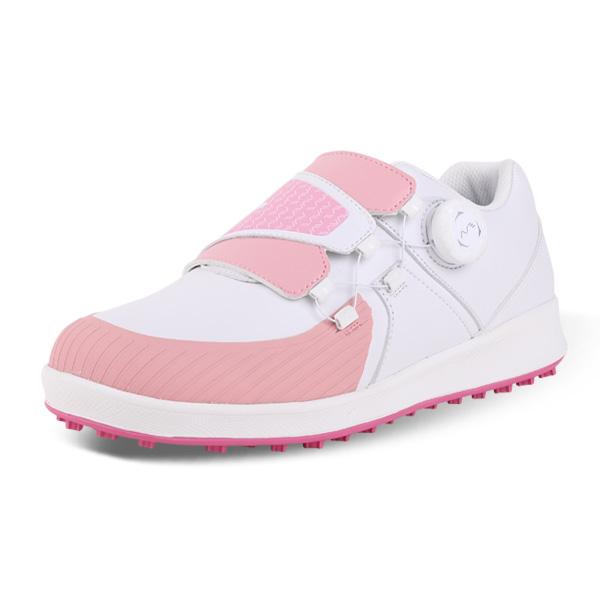 Avave A2 Auto-Lock Spikeless Women'S Golf Shoes White Pink
