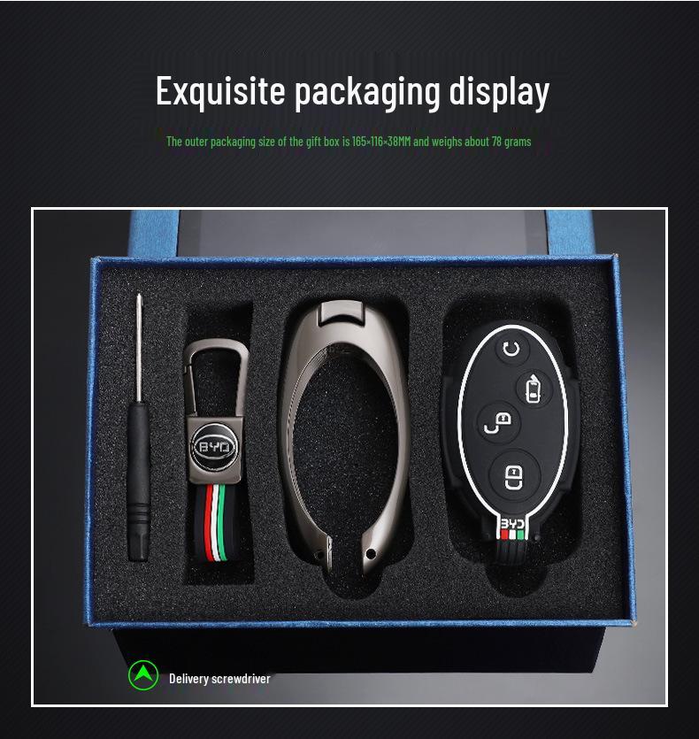 Metal Shell Buckle Case for BYD Song DM, Yuan, S7, Song Plus, Song Max, and Qin Pro Keys