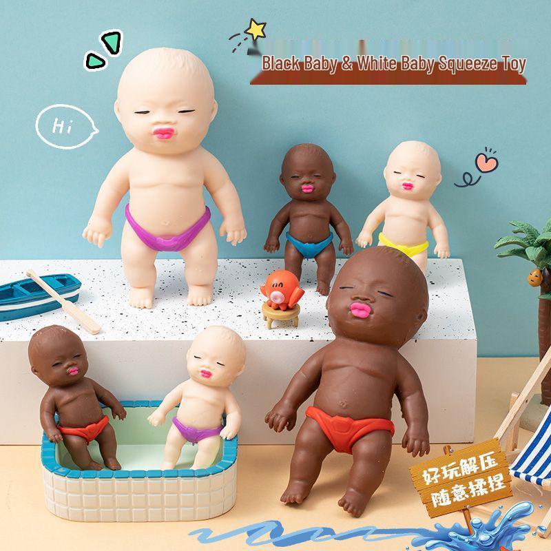 Black Skin Tone Stress Relief Doll Toy