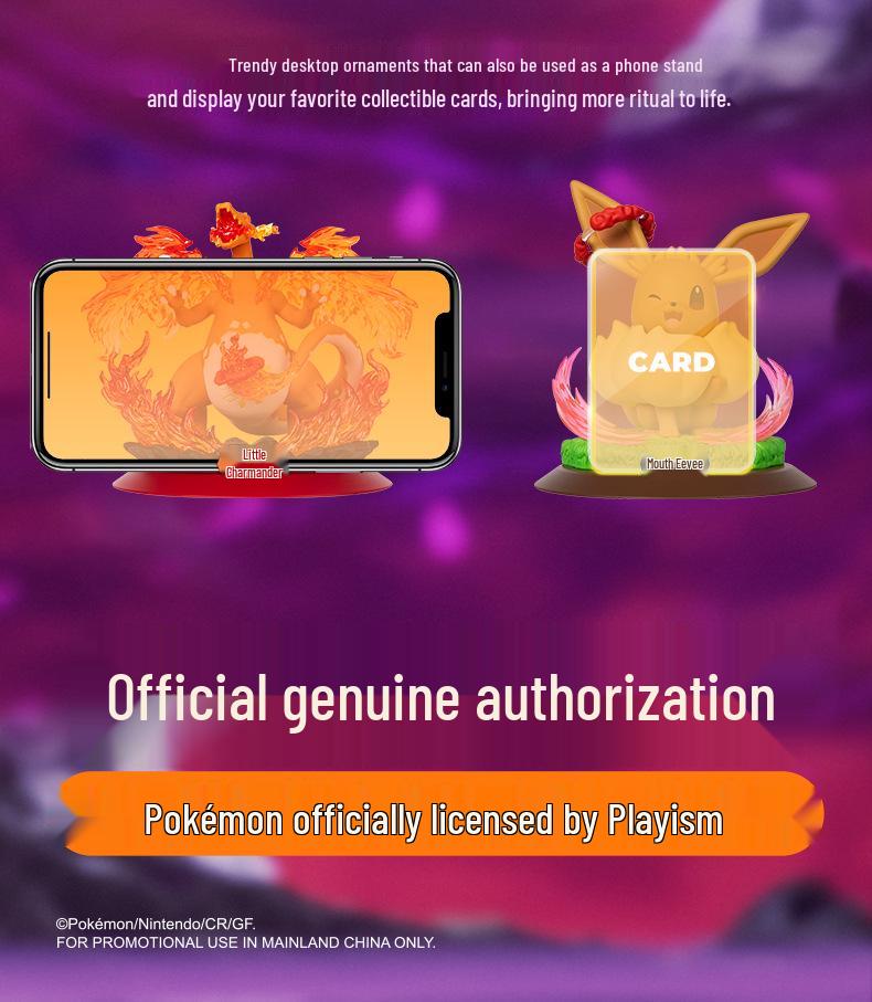 Playfulism Pokémon Charizard & Eevee Gigantamax Figures with Gengar & Pikachu Shining Moments Merchandise