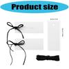 50Pcs Multipurpose Seating Cards with 50 Soft Velvety Ribbon 10x4cm Empty Table Place Card For Weddings And Celebration