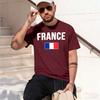 France Fren Flag Tshirt Unisex Summer Streetwear Casual Unisex Unisexs Clothing Camiseta Streetwear 2026 New Model Shortsleeve Cre
