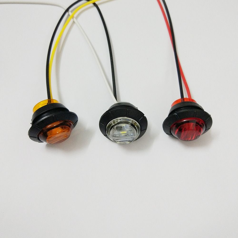 LED Indicators Round Warning Auto Light Tail Brake Lamp LED Side Marker Light Turn Signal Lamp