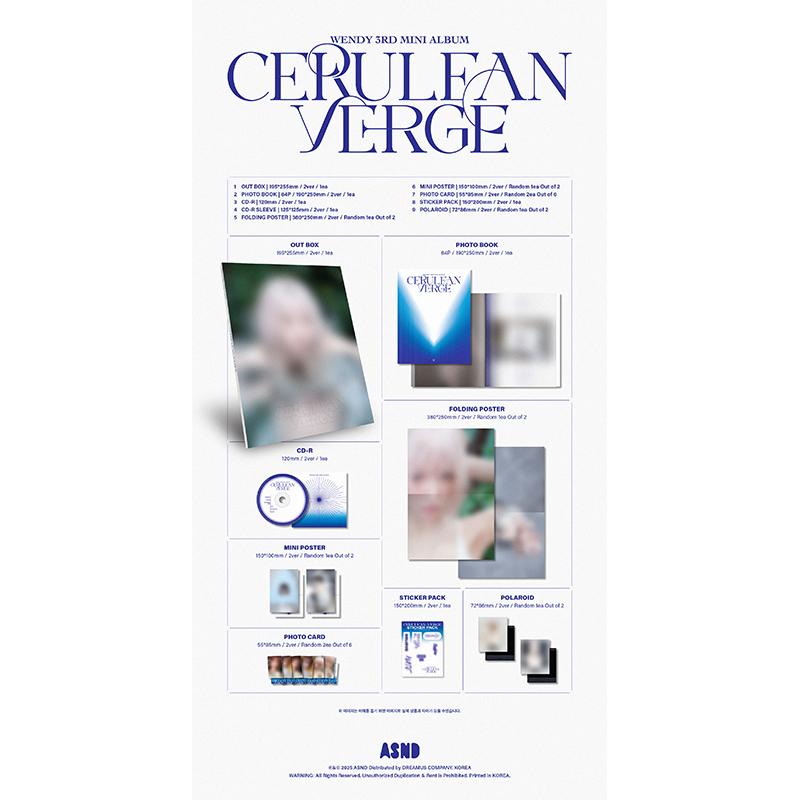 [Pre-order] WENDY – 3rd Mini Album [Cerulean Verge] SET 3EA