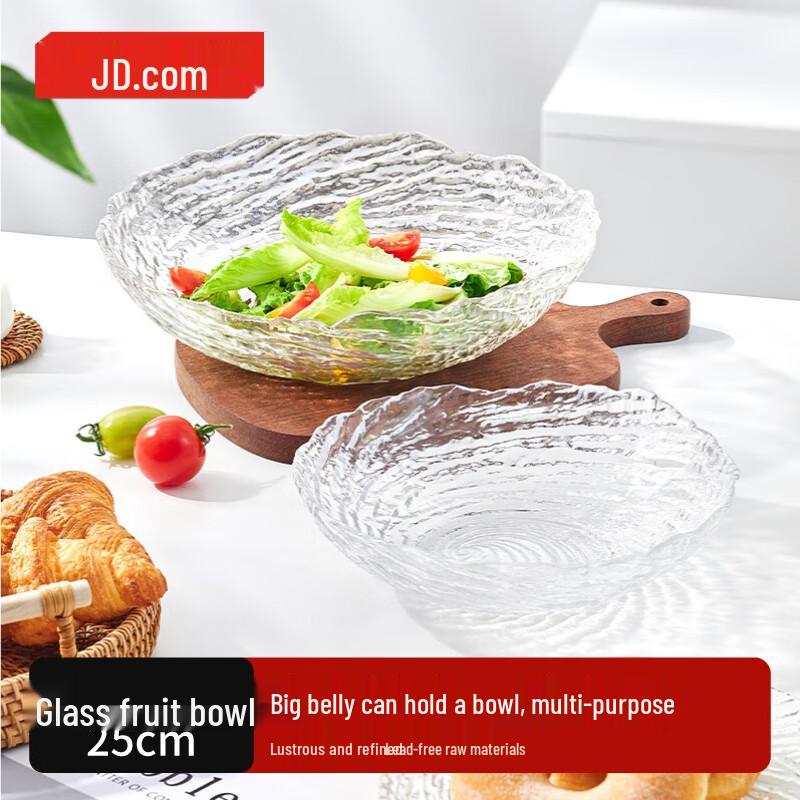 Jingdong Crafted Japanese Glass Fruit Bowl