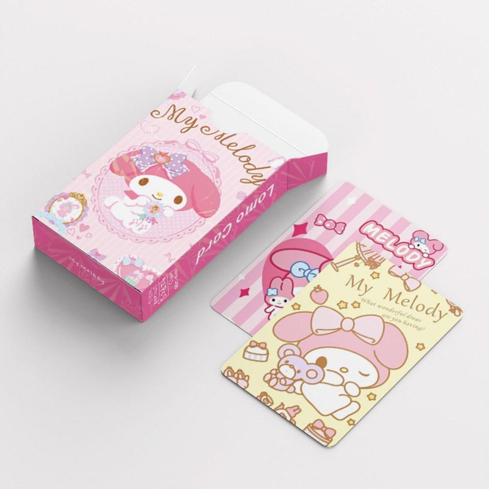 Sanrio Photocard Goods LOMO Illustration Photocard 60pcs + Mini Sticker 32pcs, My Melody, 1pc