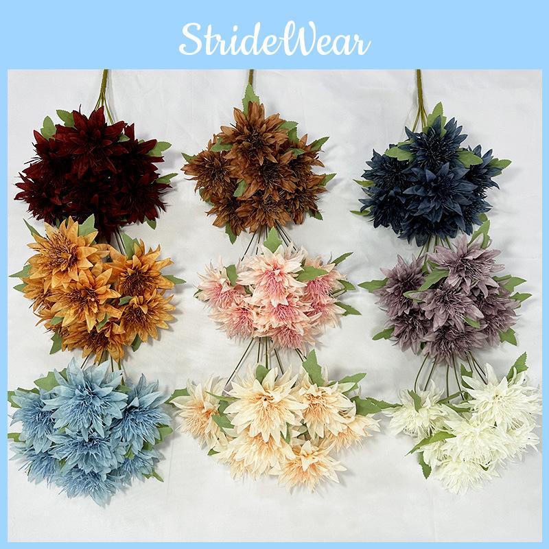 7 Simulated Heads Multiple Petals Lily Bouquet Artificial Flower For Decor Hoom
