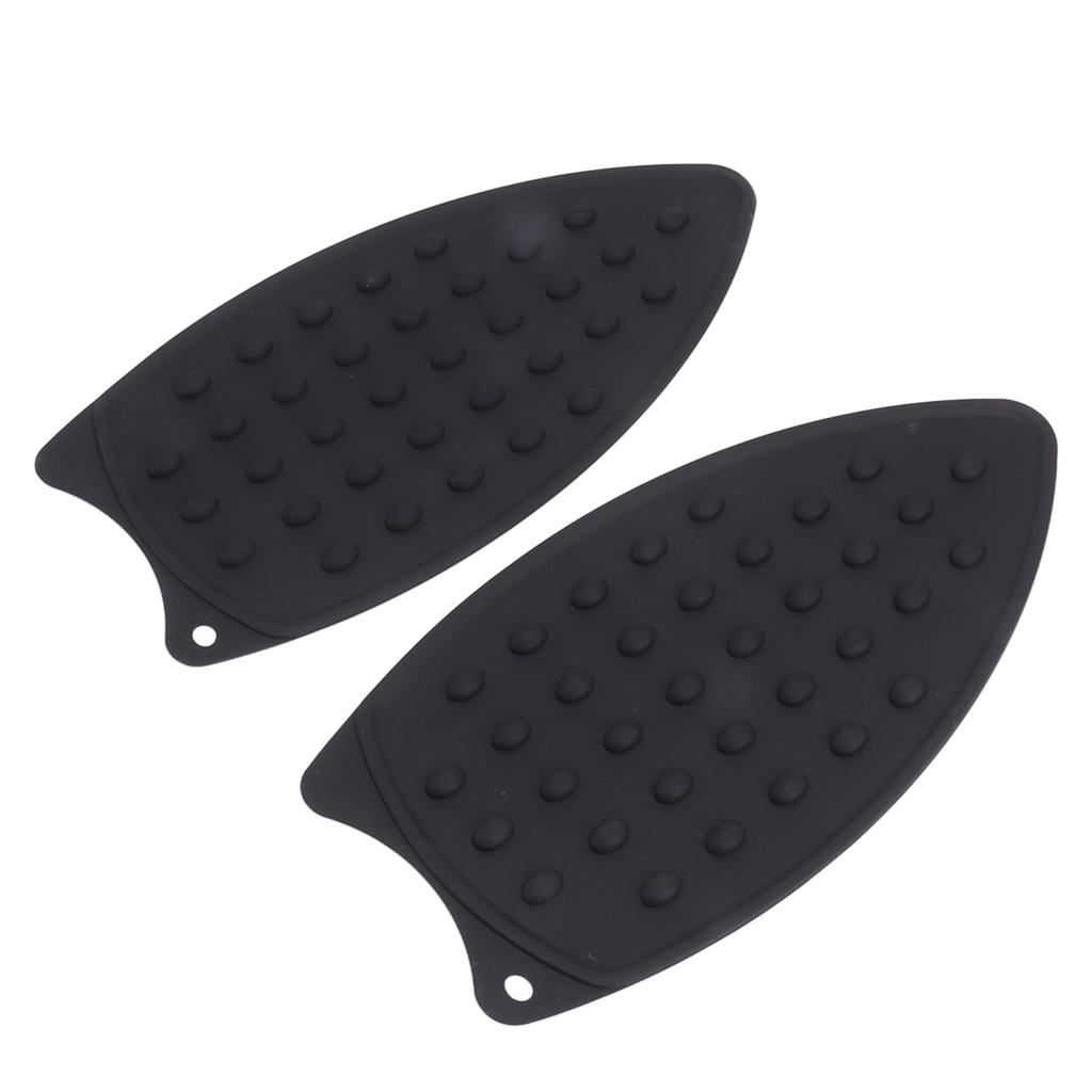 2Pcs Silicone Iron Rest Pad Durable Impact Resistant Heat Resistant Iron Mat for Ironing Boards
