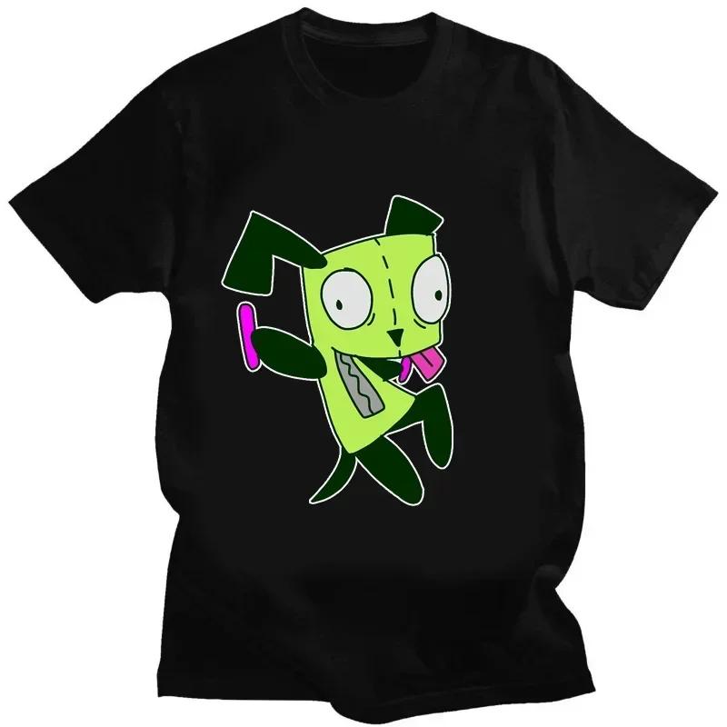 Invader Zim Graphic Tshirt Kawaii Zim Image Men Women Retro Shir Fashion Tee Cute Print Cartoon T Shirt Creativity Shortsleev