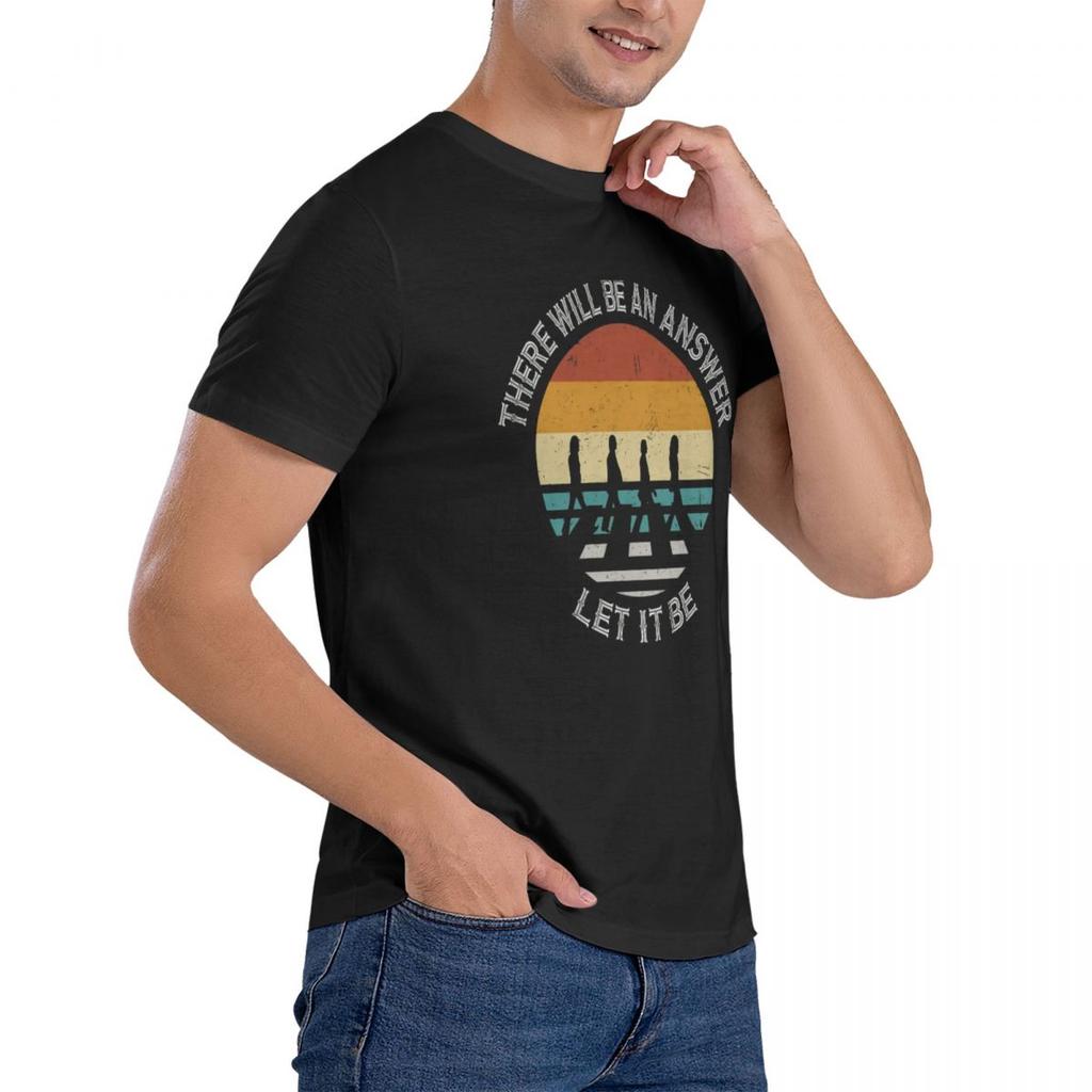 Es wird eine Antwort geben Lass es sein Die T-Shirts Herren Grafik Baumwolle Band Streetwear Kurzarm Herren T-Shirt Herrenbekleidung