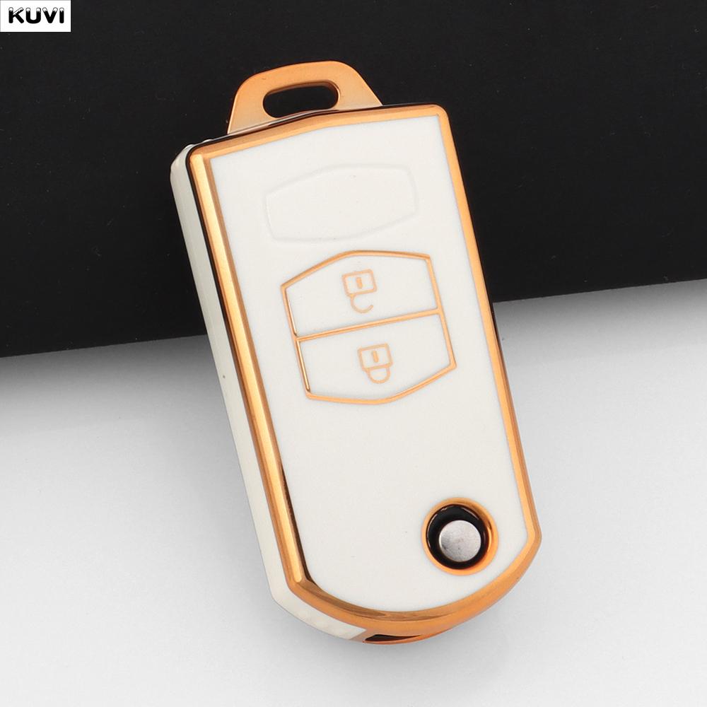 

2/3 Buttons Tpu Shell Holder Fob Car Flip Key Case Cover For Mazda Demio 2 3 5 6 M3 M5 M6 Cx-5 Cx7 Cx9 Rx8 Mx5 Mpv Accessories