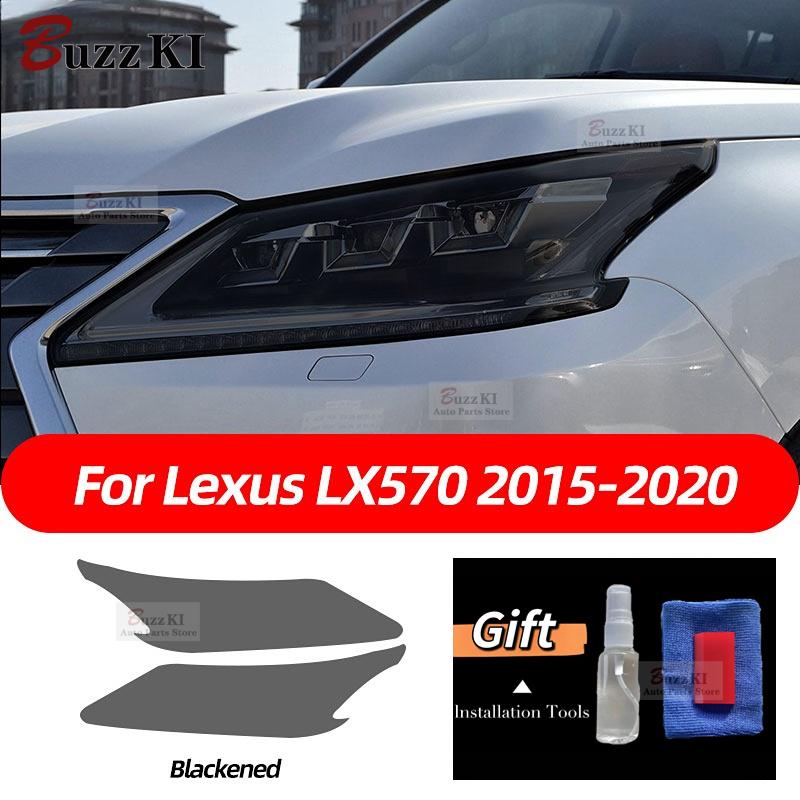 For Lexus ES 300h NX CT GS IS LC LS RX LX570 RC UX GX F Sport Smoked Black TPU Sticker Car Headlight Protective Film