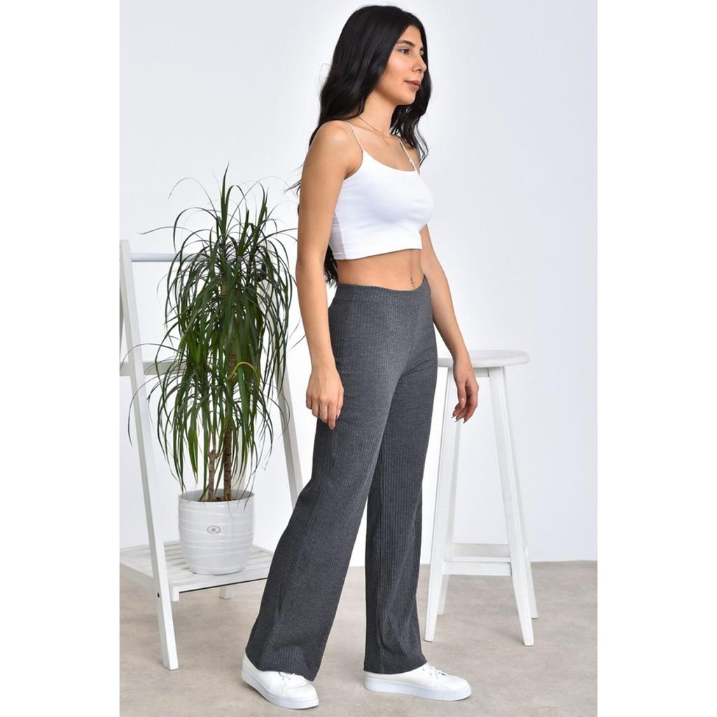 Pantaloni de vară din bumbac, confortabili, cu talie înaltă, pentru femei, cu potrivire relaxată