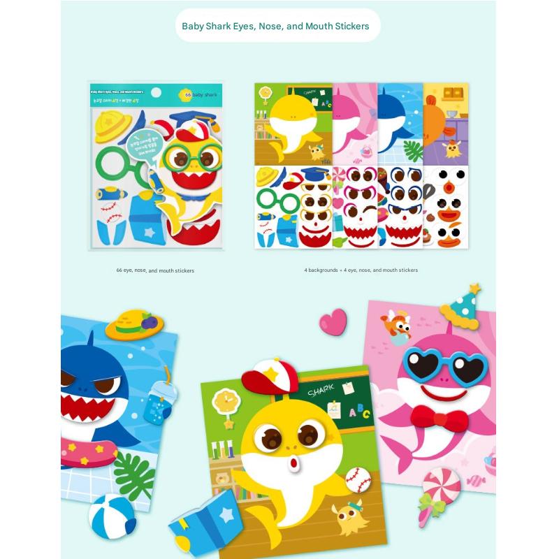 Made In Korea - Pinkfong Baby Shark Sticker Series (10 Options)