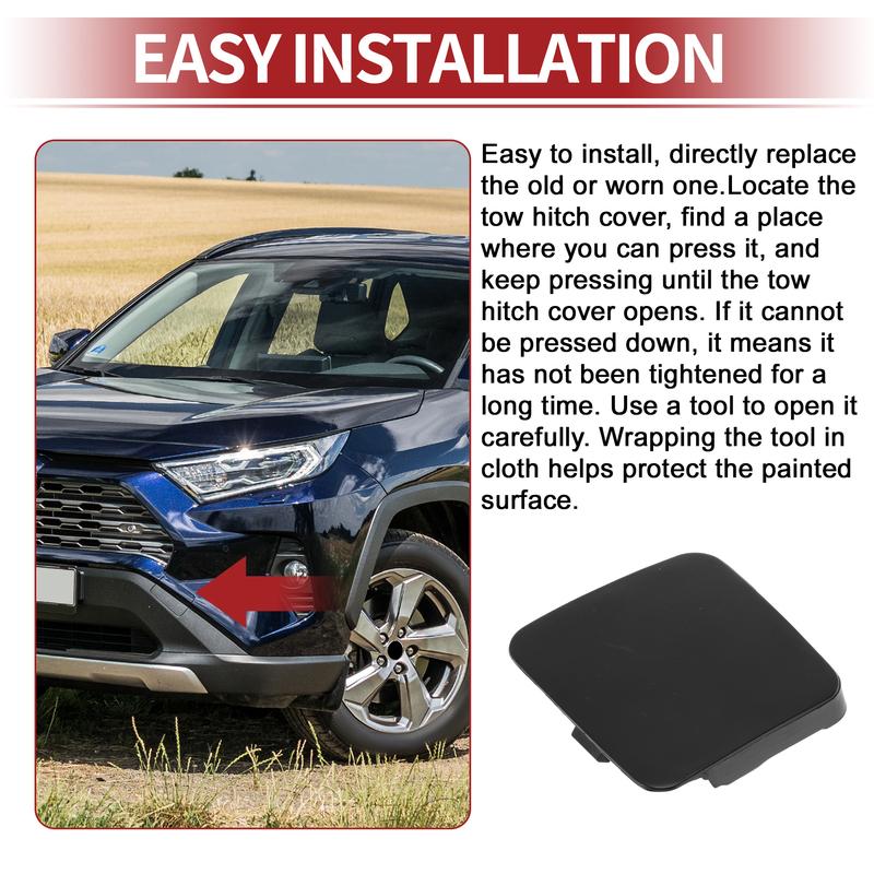 UXCELL Left Front Car Tow Hook Cover Cap for Toyota RAV4 2019-2025 No.5243842901