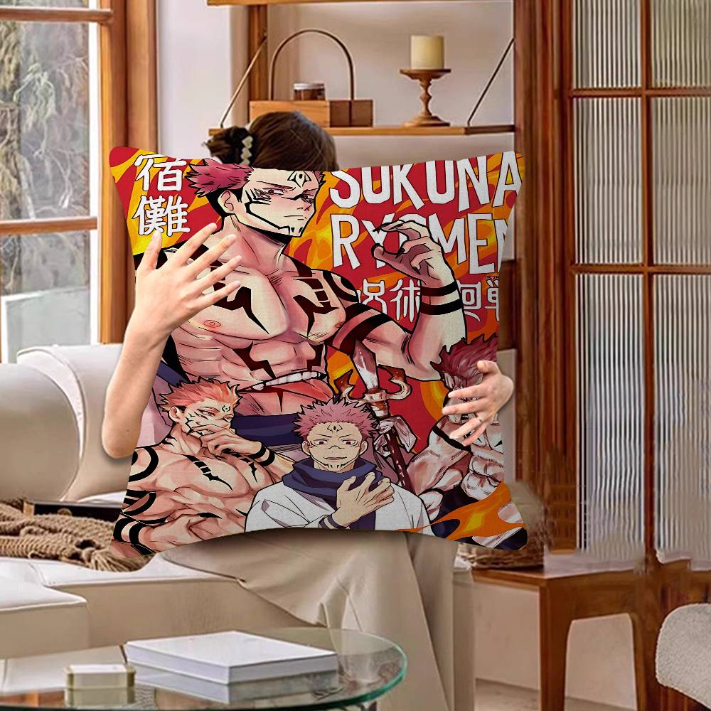 Jujutsu Kaisen Klassischer Film Kissenbezug Kissenhülle Polsterung Sofa Wurfkissen Heimdekoration Kissenbezug