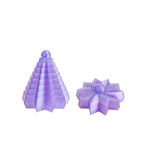 Yousheng Expanded Sensory Fidget Star Whirling Spiral Star Fidget Toy Spinning Tower Flexible Star with Handle for Stress Anxiety Relief Home Office