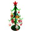 Statue di Alberi di Natale in Vetro di Murano Artigianali Personalizzate Ornamenti Con 12 Pezzi di Caramelle Colorate Pendenti Accessori Decorativi per Scrivania di Casa
