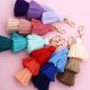 Boho Handmade Cotton Tassel Keychain - Ethnic Multi-layer Bag Charm
