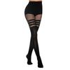 Black Hollow-Out Pantyhose Suspenders Fishnet Stockings Women Nightclub Tights Dance Sexy Fishing Net Stocking for Girls Socks
