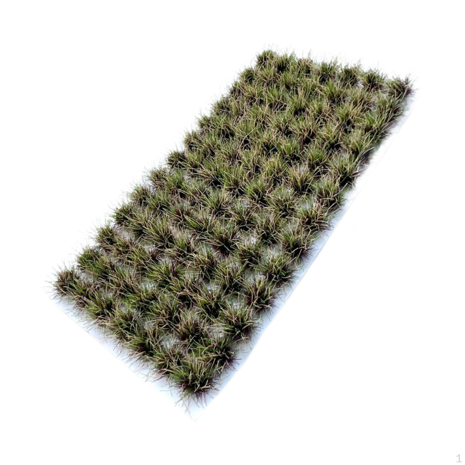 

Large Simulation Grass Tufts Set Miniature for Dioramas Scenery Architecture Stand Table Yellow Green