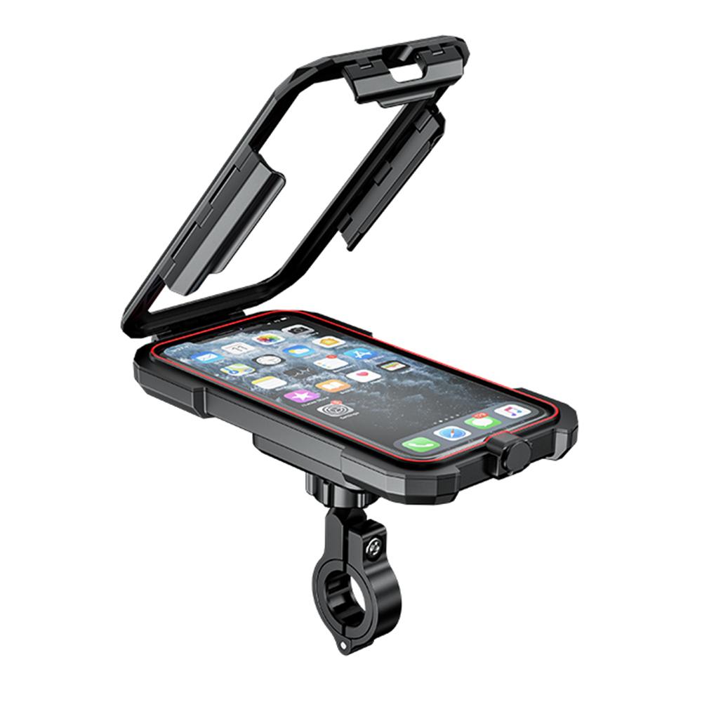 Motorcycle Motorbike Handlebar Phone Mount Holder Waterproof Case For 4.7"-6.1