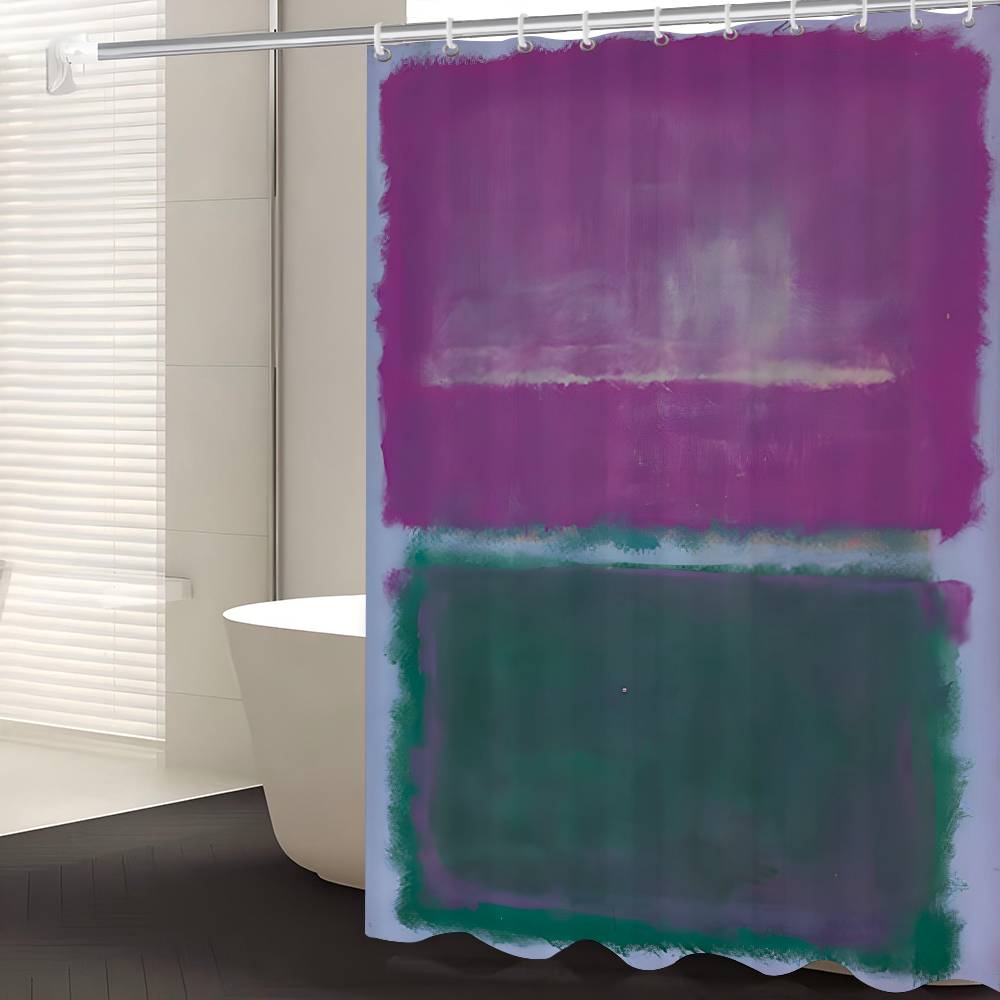 Mark Rothko Klassisch Vintage 1-teiliges Muster Duschvorhang Plus Haken Wasserdicht Maschinenwaschbar Polyesterstoff Abstrakt