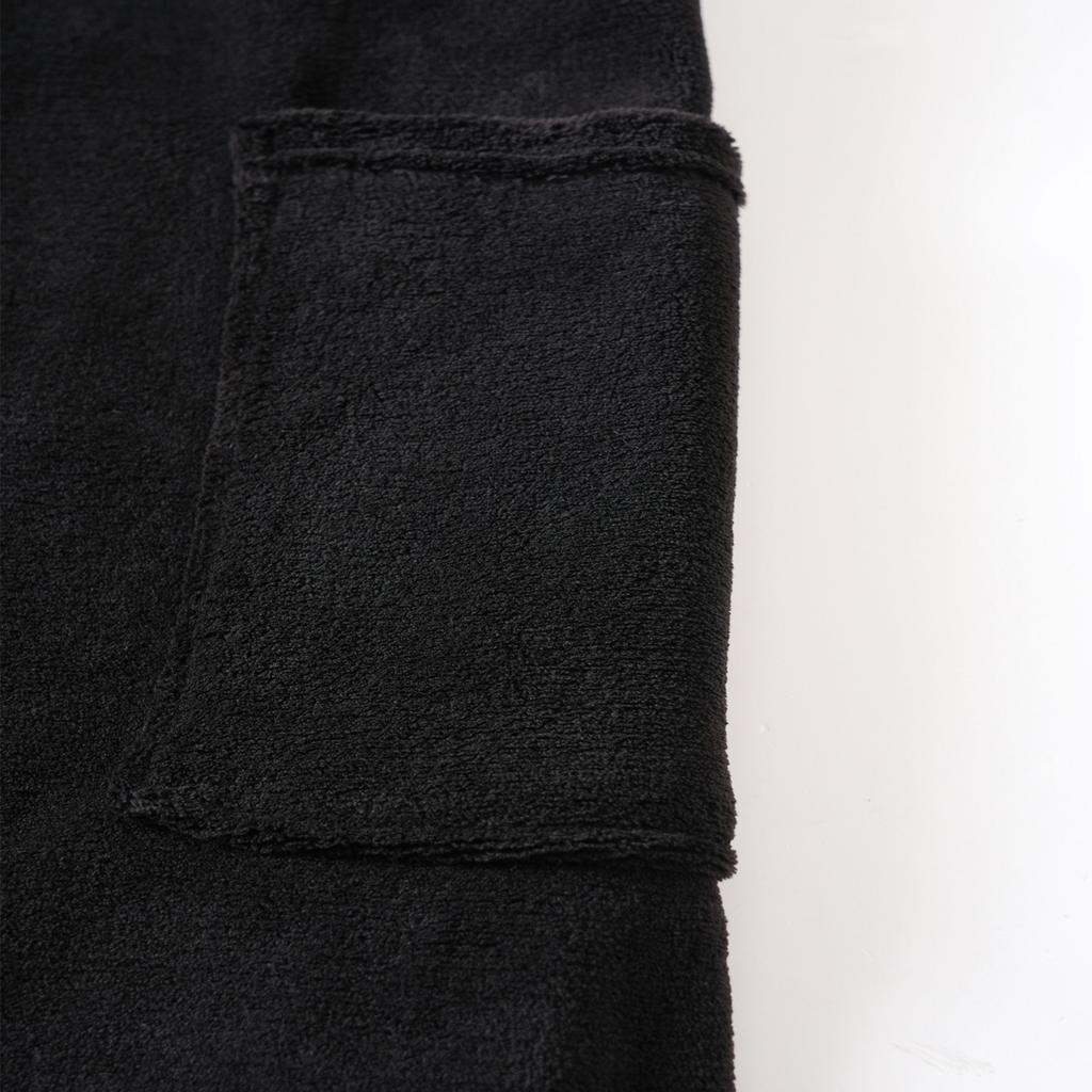 Men'S Wearable Bath Towel Bathrobe With Pocket Beach Towel