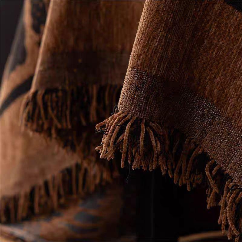 Copridivano in Ciniglia Retrò Antipolvere Universale Per Tutte le Stagioni Coperta per Divano Copertura Completa Protettore per Divano Per Autunno e Inverno