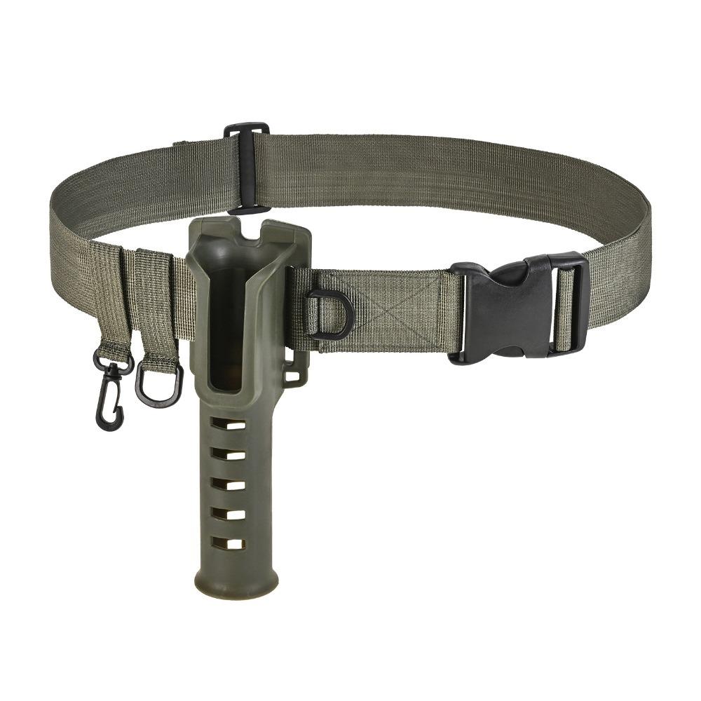 

Durable Adjustable Fishing Rod Holder Belt Lightweight Multicolor Fishing Rod Belt Holder Fishing Pole Belt Fly Fishing зелений