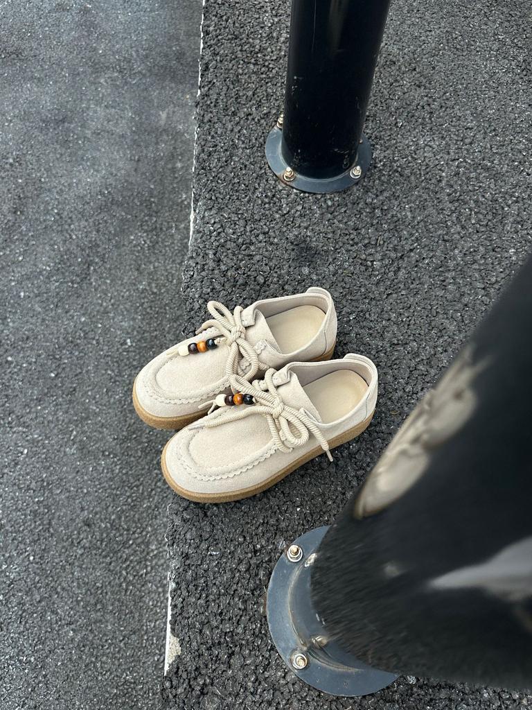 Retro kulatá špička korálkový pásek platforma klokaní boty 2025 nová móda všestranné ležérní sportovní boty dámské tréninkové boty