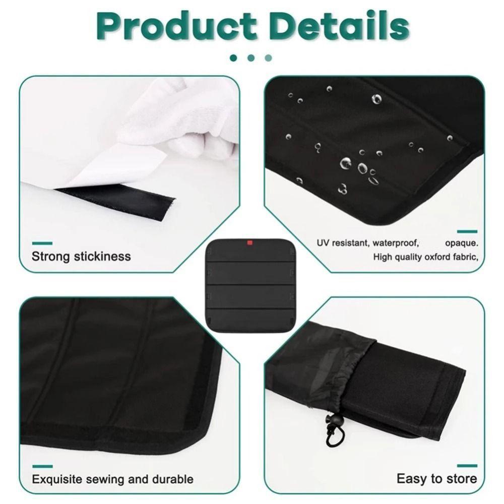 Waterproof Window Shade Cover Collapsible RV Skylight Shade Thickened Sunroof Curtain  Vent