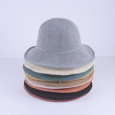 Summer Hats For Sun Hat Women Bucket Hat Breathable Foldable Sunscreen Korean Style Trendy Solid Color Sunshade Fisherman Cap