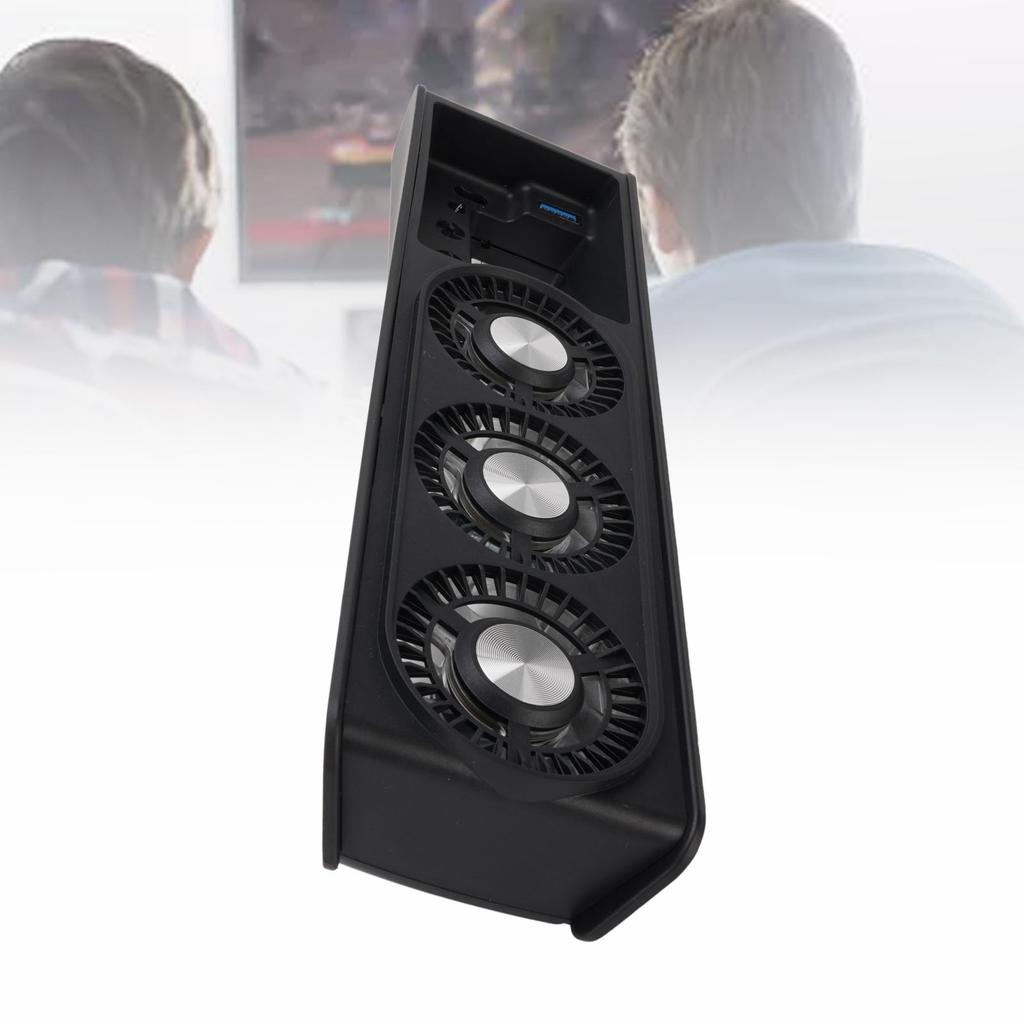 Cooling Fan for Slim Console 9 Blades 2 Speeds USB3.0 Game Console External Cooler Fan with 7 Color Light for Both Disc and Digital Editions