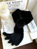 Rex Rabbit Fur Scarf Women's Winter New Tassel Ball Double-sided Warm Scarf Real Fur Collar