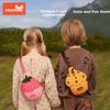 NOHOO Children's Waist Bag Storage Chest Pack, Outdoor Travel Breathable Crossbody Bag, Elsa Red