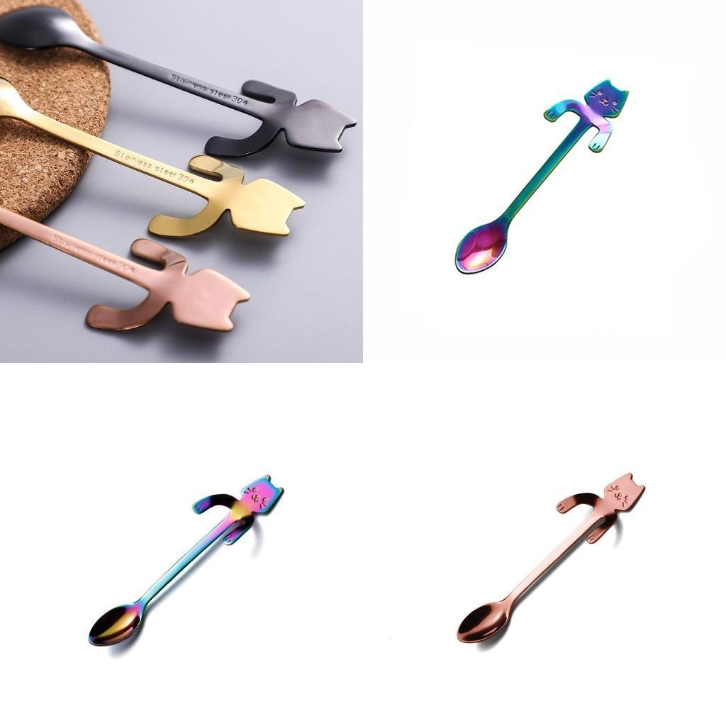 Unique Stainless Steel Cat Spoon With Cute Claws Perfect For Stirring Coffee And More