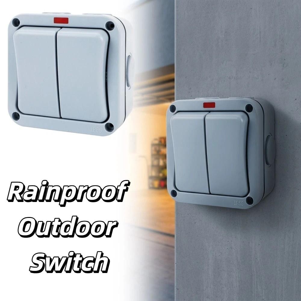Heat Resistant IP66 Outdoor Switch Push Button Power Switch Outdoor Home Electrical