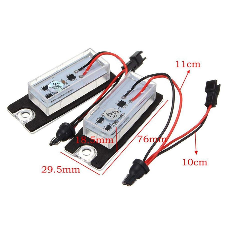 2PCS Error Free 18 LED License Plate Lights Fit For Volvo S80 V70 XC70 S60 XC90