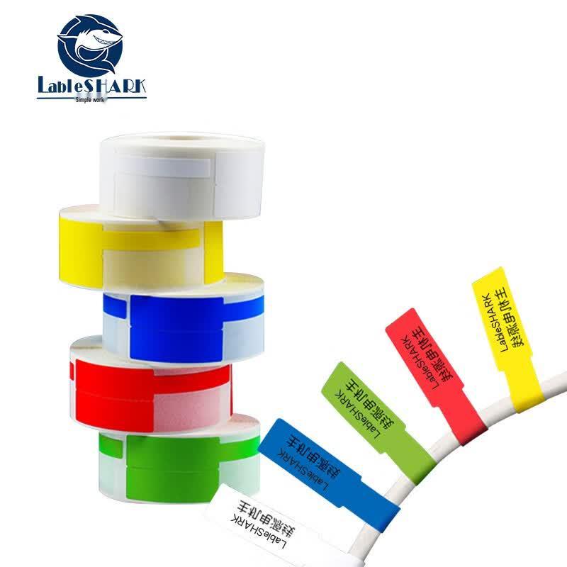 LableSHARK P-Type Thermal Self-Adhesive Labels 25x38+40mm зелёный