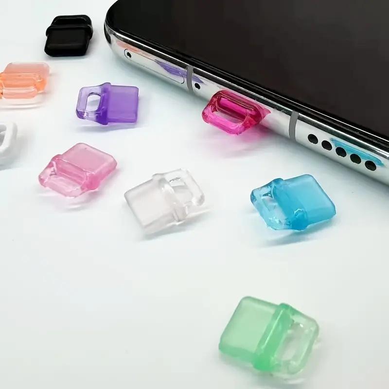 10pcs Silicone Anti-Dust Plugs for USB-C Devices, Universal Type-C Port Protector Caps, Waterproof Charging Port Covers