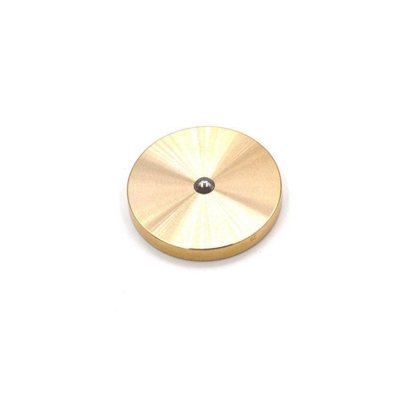 

EDC Stainless Steel Desktop Coin Decompression Gyro Good Luck Fun Pocket Toy Adult Rotating Gyro for Stress Relief золотой