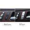 Door Unlock Button Sequin Decoration Trim for Mercedes Benz C E Class W204 W212