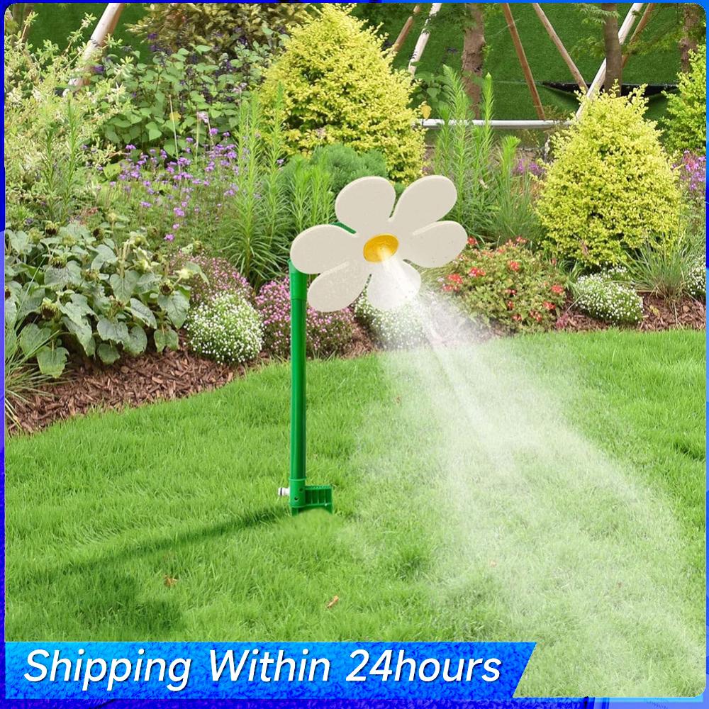 Verrückter Sprinkler in Blumenform, tanzende Gänseblümchen-Sprinkler, 360 Grad rotierender Wasserstrahl für Hof, Rasenbewässerung, Gartendekoration
