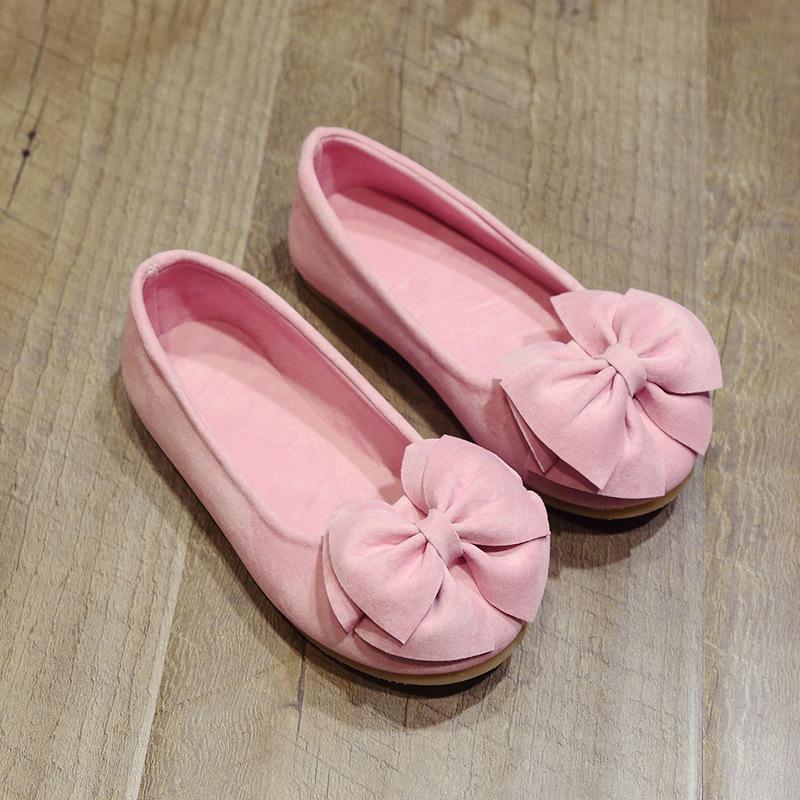 

Kids Bowtie Moccasin Loafers Spring Autumn Girls Princess Sweet Shoes Casual Bow-knot Soft Children s Suede Shoes Toddler Shoes 21 розовый