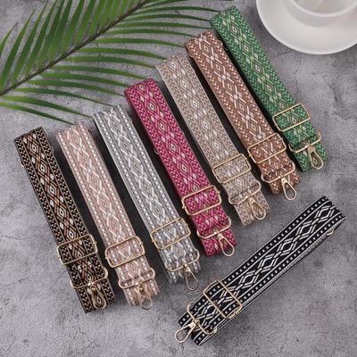 Ethnic Style Wide Shoulder Strap for Women's Crossbody Bags - DIY Replacement Long Strap