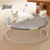 Secure Sleeping Space with Removable Bed Free-Standing Elevated Cat for Pets Round Hammock Durable Frame