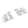 Jufjsfy Car Steering Wheel Button Sequin Sticker for Jaguar XEXF F-PACE E-PACEF-TYPE Trim Accessories