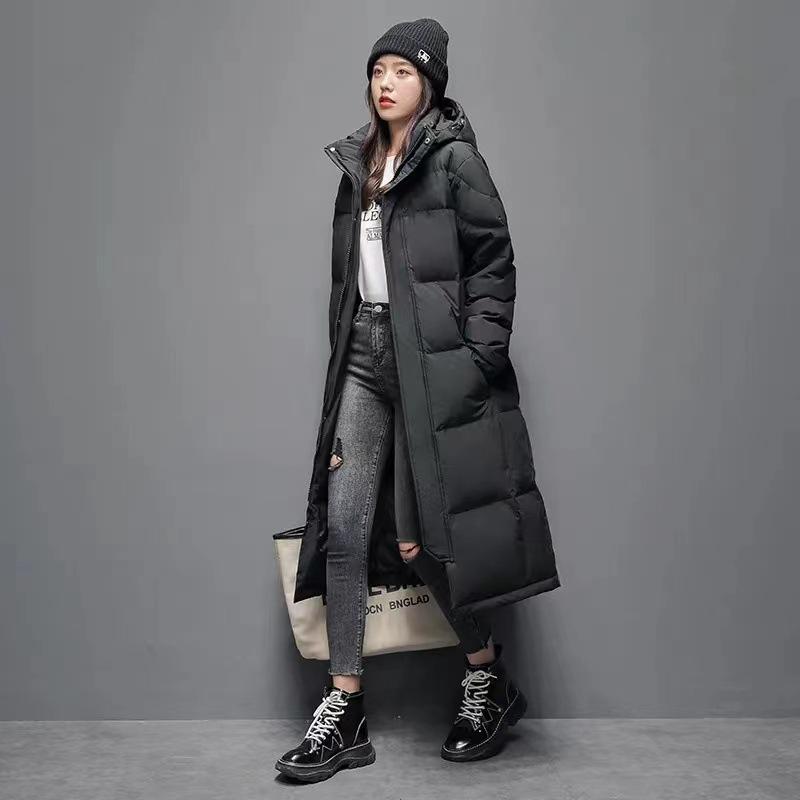 DAFIFY Women's Fashion Casual Fall Winter Solid Color Print Long Sleeve Jackets & Coats Down Coats