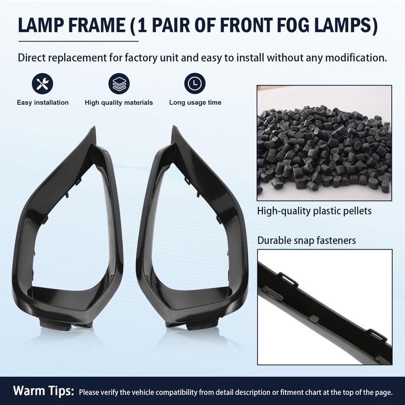 51117294840 Front Fog Light Frame Cover Bumper Trim Compatible For BMW F32 F33 428I 430I 435I 440I 51117294839